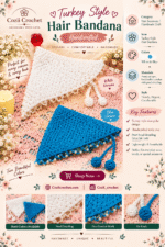 Turkey Style Crochet Hair Bandana - Image 2